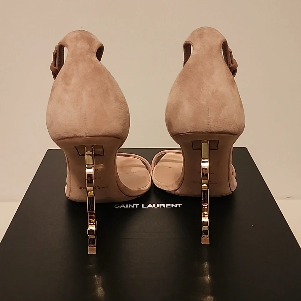 Saint Laurent Opyum Suede 110 YSL heels - Picture 9 of 10